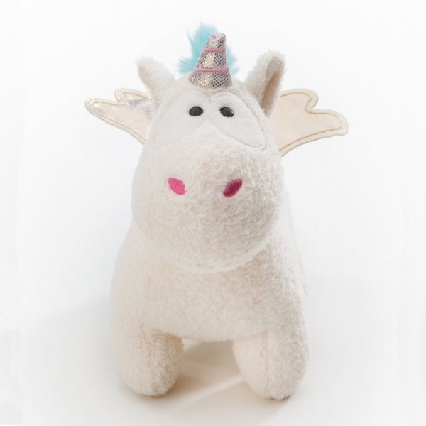 Nici 40099 - Kuscheltier Einhorn Rainbow Flair mit Flügel stehend, ca. 13cm Plüsch