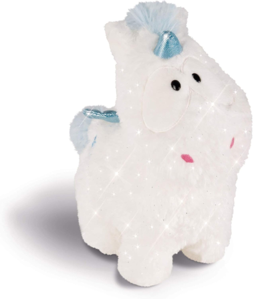 NICI 43255 - Kuscheltier Einhorn-Baby Theolino, weiß/blau ca. 22 cm