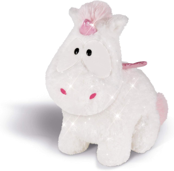 NICI 43256 - Kuscheltier Einhorn-Baby Theofina, weiß/rosa ca. 26 cm