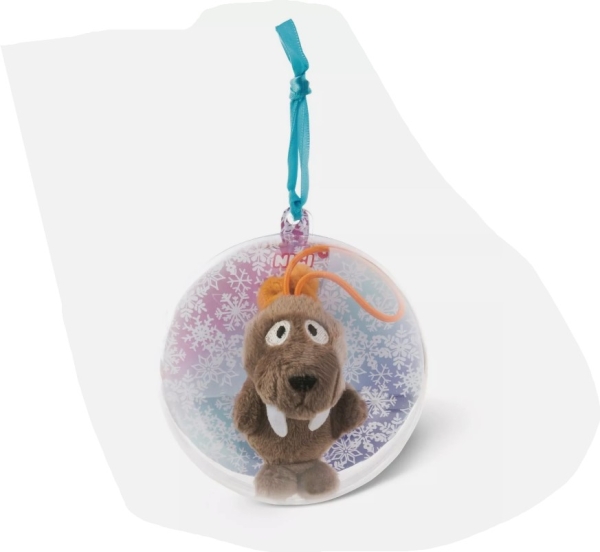 Nici 45764 - Walross Walbo Wabbel m. Loop in Dekokugel ca. 7cm Weihnachten 2020
