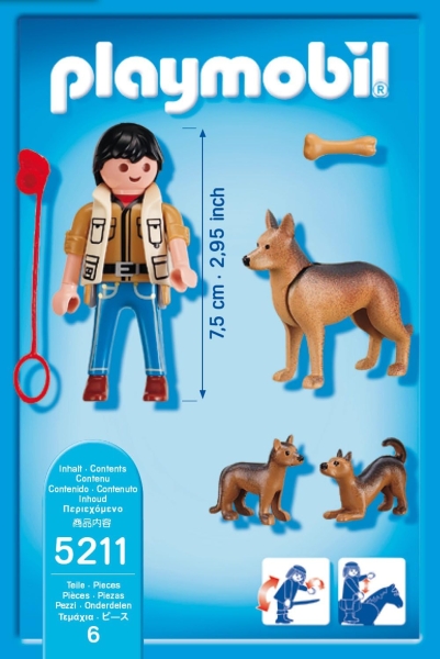 Playmobil 5211 - Schäferhündin mit Welpe