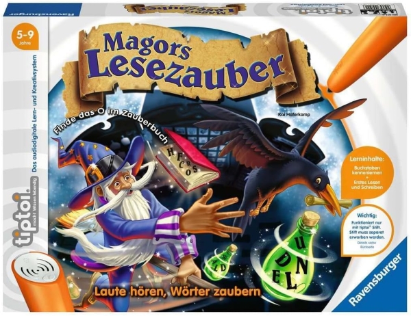 Ravensburger 00511 - tiptoi Magors Lesezauber,  5-9 Jahre