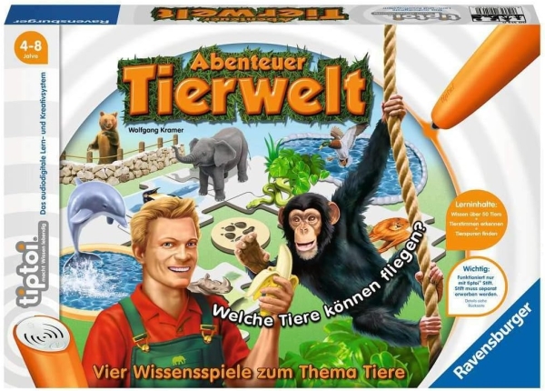 Ravensburger 00513 - tiptoi, Abenteuer Tierwelt