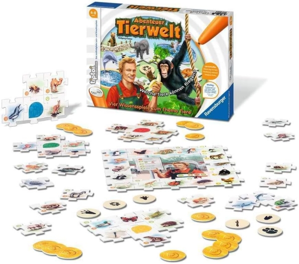 Ravensburger 00513 - tiptoi, Abenteuer Tierwelt