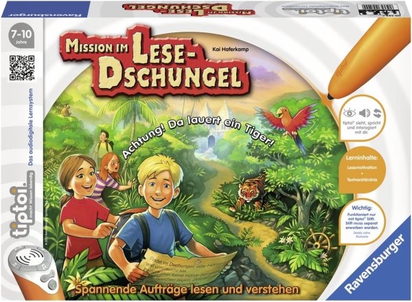 Ravensburger 00522 - tiptoi, Mission im Lesedschungel