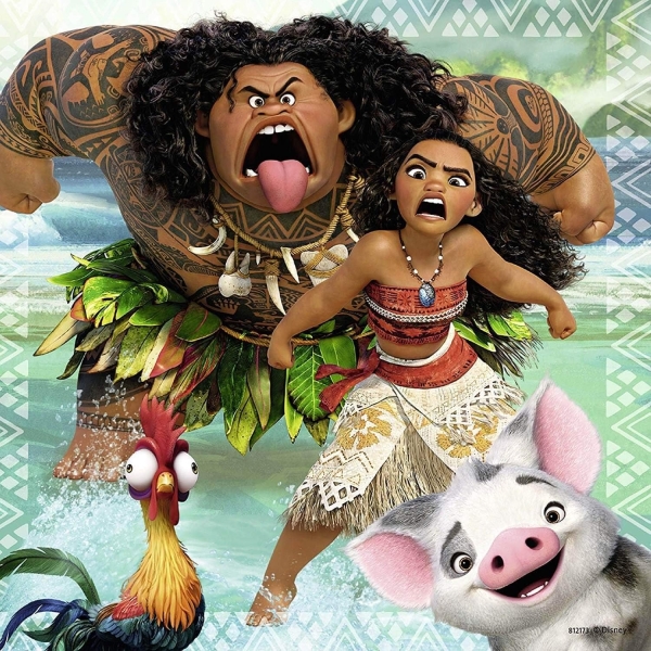 Ravensburger 08004 - Puzzle 3x49 Teile Disney Vaianas Entdeckungsreise