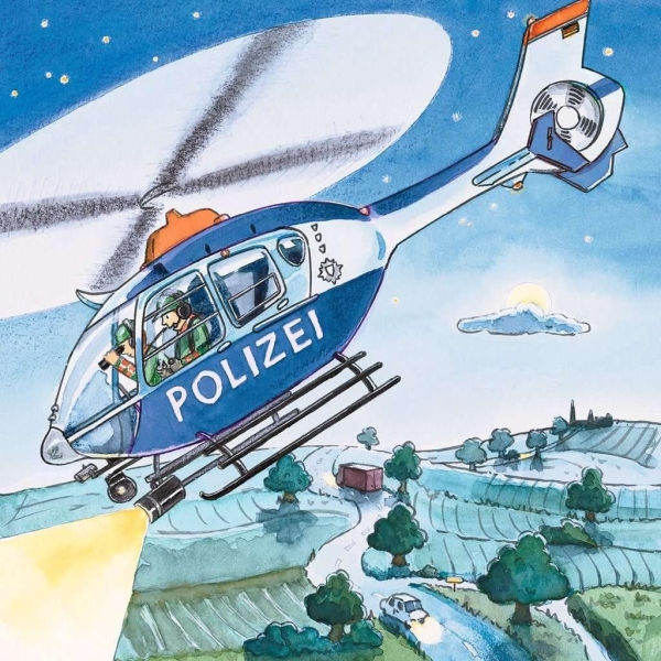 Ravensburger 09221 - Puzzle 3x49 Teile, Polizeieinsatz