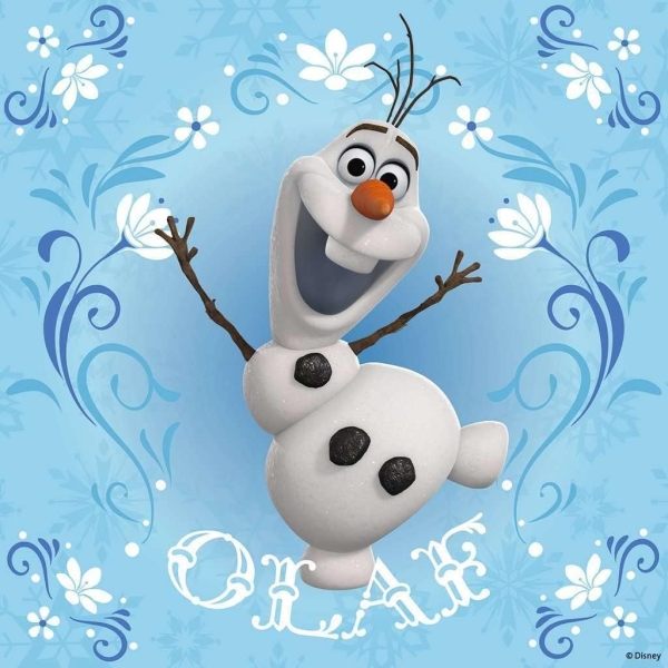 Ravensburger 09269 - Puzzle 3x49 Teile, Disney Frozen Elsa, Anna & Olaf