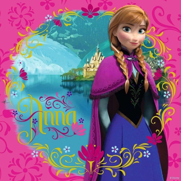 Ravensburger 09269 - Puzzle 3x49 Teile, Disney Frozen Elsa, Anna & Olaf