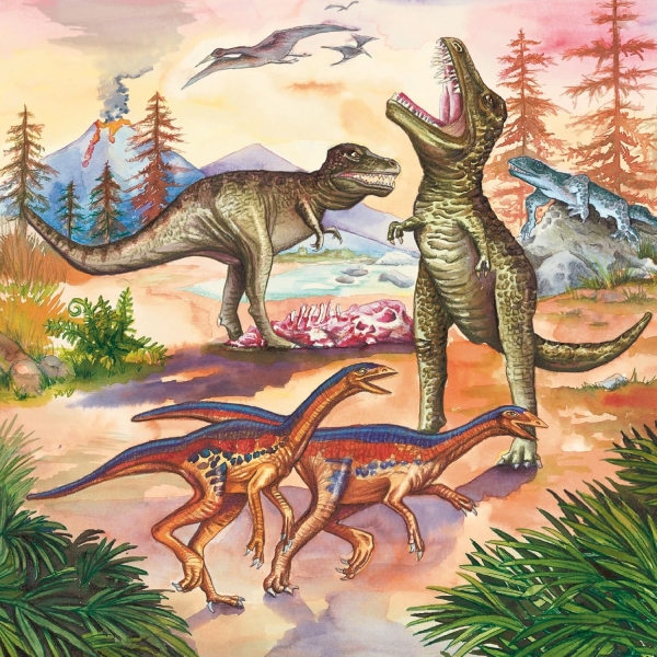 Ravensburger 09304 - Puzzle 3x49 Teile, Faszinierende Dinosaurier