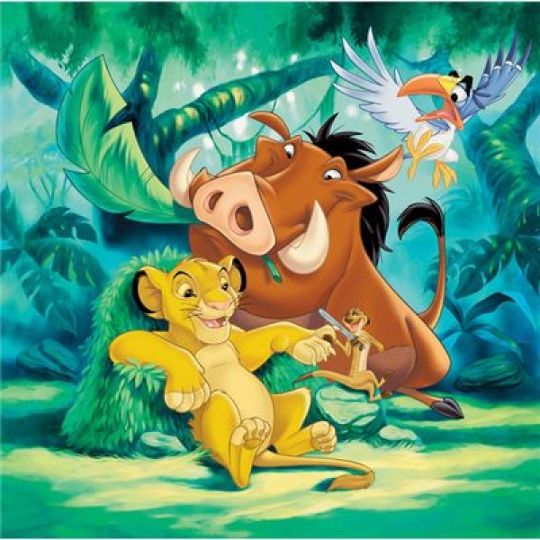 Ravensburger 09344 - Simba, der kleine König, 3 x 49 Teile Puzzle