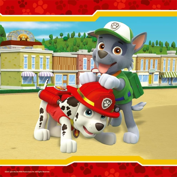 Ravensburger 09369 - Paw Patrol, Helden mit Fell, Puzzle 3 x 49 cm