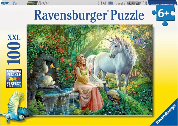 Ravensburger 10559 - Puzzle 100 XXL Teile, Im Reich des Einhorns