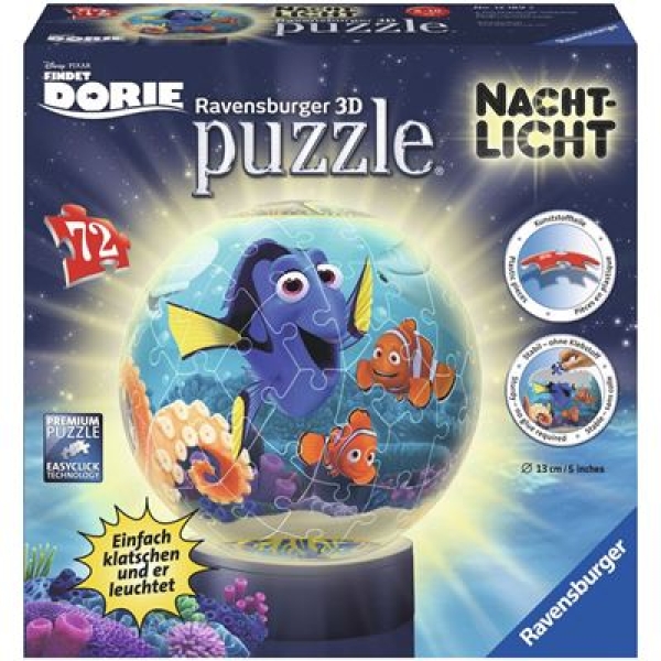 Ravensburger 12189 - Puzzleball Findet Dory Disney Pixar Nachtlicht 72 Teile