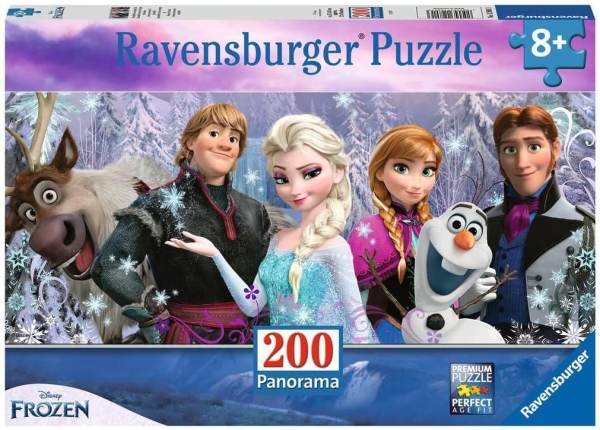 Ravensburger 12801 - Puzzle 200 XXL Teile, Disney Frozen Arendelle im ewigen Eis