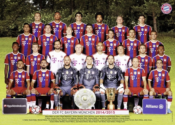 Ravensburger 13095 - FC Bayern München, Saison 2014/2015 - 300 Teile Puzzle
