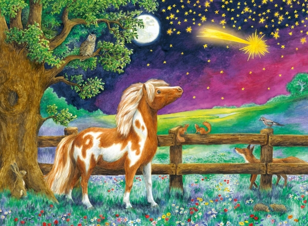 Ravensburger 13636 - Puzzle 100 Teile, Pony Peppermint Sternschweif, mit Glitter