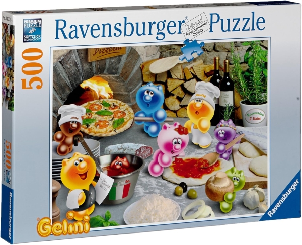 Ravensburger 14251 - Gelini Pizza, Pizza Puzzle 500 Teile