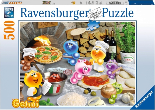Ravensburger 14251 - Gelini Pizza, Pizza Puzzle 500 Teile