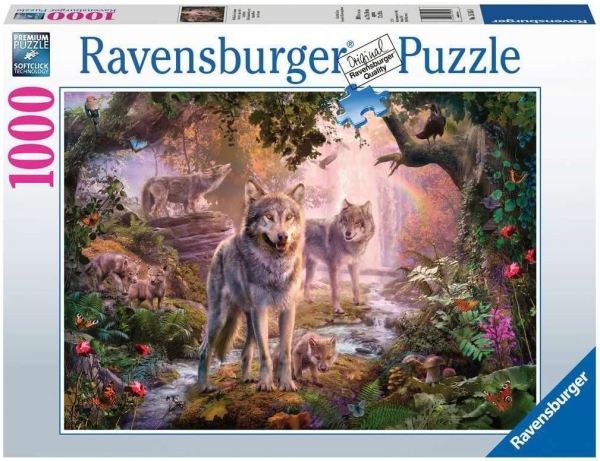 Ravensburger 15185 - Wolffamilie im Sommer - 1000 Teile Puzzle