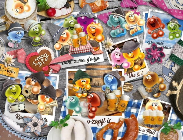 Ravensburger 16014 - Gelini auf dem Oktoberfest, 2000 Teile Puzzle