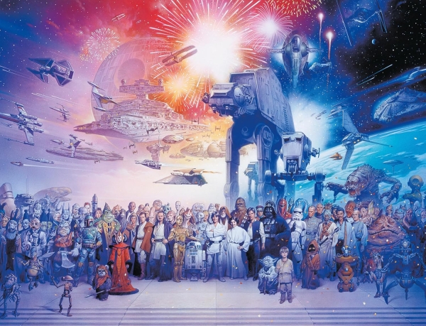 Ravensburger 16701 - Puzzle 2000 Teile, Star Wars Universum