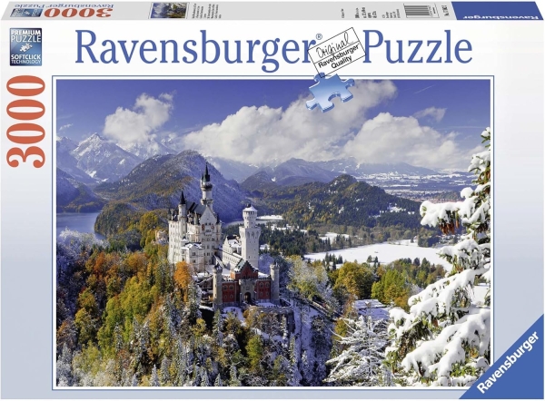 Ravensburger 17062 - Schloß Neuschwanstein im Winter, Puzzle 3000 Teile