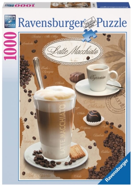 Ravensburger 190874 - Latte Macchiato, Puzzle 1000 Teile