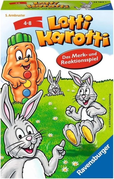 Ravensburger 23162 - Lotti Karotti, Mitbringspiel für 2-4 Spieler