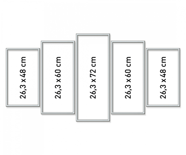Schipper 605280901 MNZ - Alurahmen Polyptychon Silber
