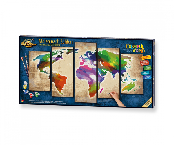 Schipper 609450856 MNZ - Colorful World (POLYPTYCHON)