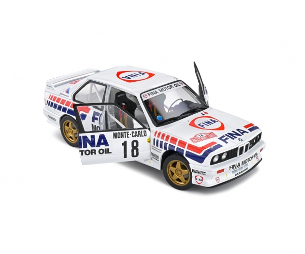 Solido 421182080 - 1:18 BMW M3 (E30) FINA Gr. A #18 Rally Montecarlo 1989 Marc Duez - Alain Lopes