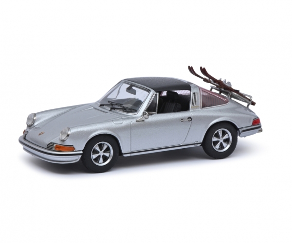 Schuco 450367800 – 1:43 Porsche 911 Targa mit Ski, limitiert