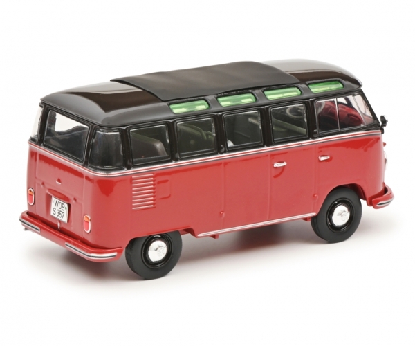 Schuco 450785700 - 1:32 Volkswagen T1b Samba schwarzbraun/dunkelrot