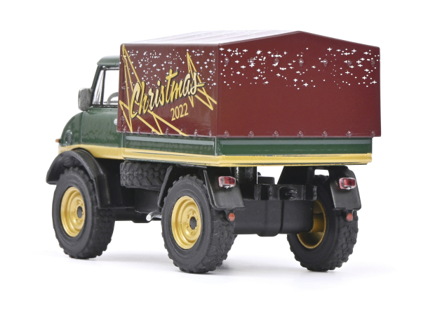 Schuco 452036300 -  1:64 Mercedes Unimog U406 "Christmas 2022", limitierte Weihnachtsedition