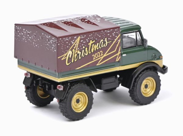 Schuco 452036300 -  1:64 Mercedes Unimog U406 "Christmas 2022", limitierte Weihnachtsedition