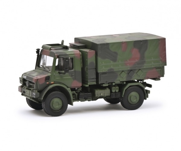 Schuco 452666100 - 1:87 Unimog 5023 Wechselpritsche