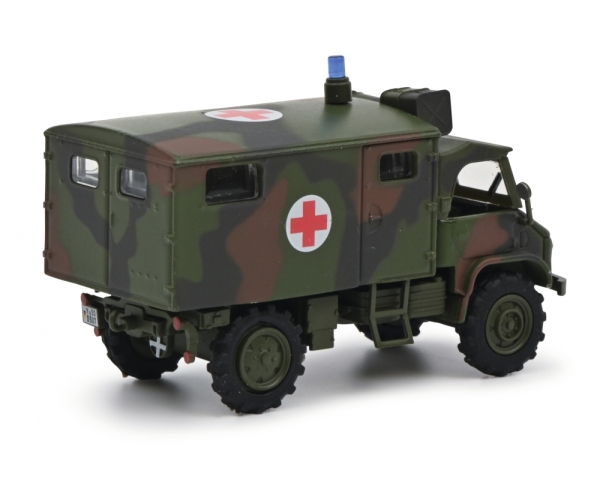 Schuco 452667000 - 1:87 Unimog S404 SanKa Bundeswehr