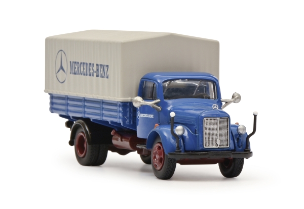 Schuco 452667900 - 1:87 MB L3500 Pritsche MERCEDES-BENZ blau