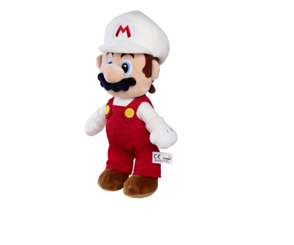 Simba 109231535 Super Mario - Feuer Mario Plüsch, ca. 30 cm