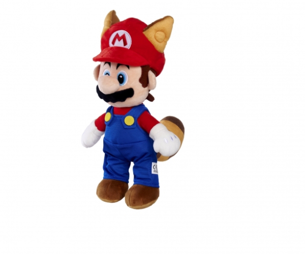 Simba 109231536 Super Mario - Waschbär Mario Plüsch, ca. 30 cm