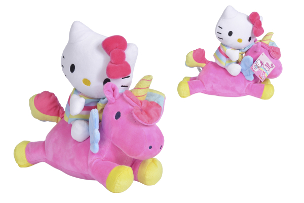 Simba 109281007 - Hello Kitty Einhorn Konturplüsch 25cm