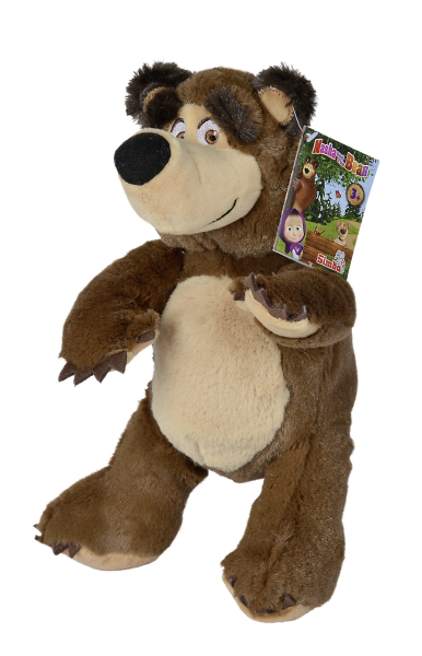 Simba 109301034 - Masha Bean Bag Bär, 20 cm, sitzend
