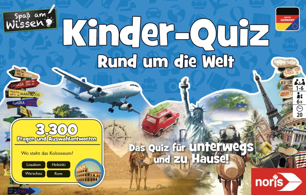 NORIS 606011630 - Kinderquiz, Rund um die Welt