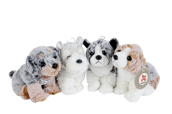 Nicotoy 6305834688 - Plüschhund ca. 20 cm, farblich sortiert