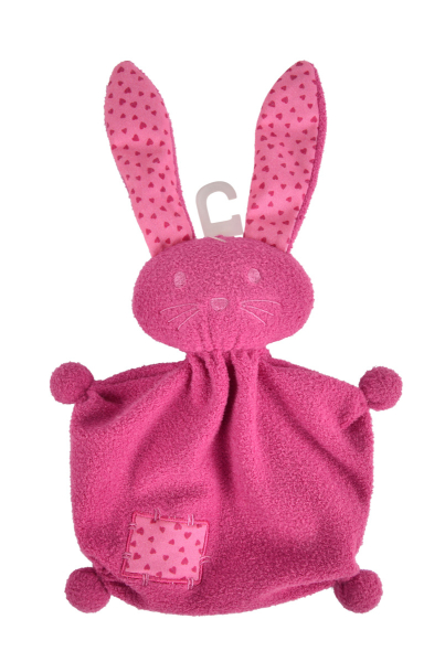 Lief! 6305881106 - Schmusetuch Hase, pink, ca. 21cm