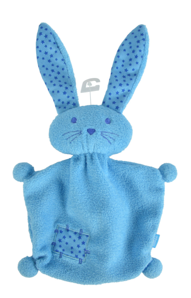 Lief! 6305881121 - Schmusetuch Hase, hellblau, ca. 21cm