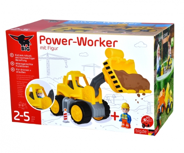 BIG 800054837 - Power Worker Radlader inkl. Figur