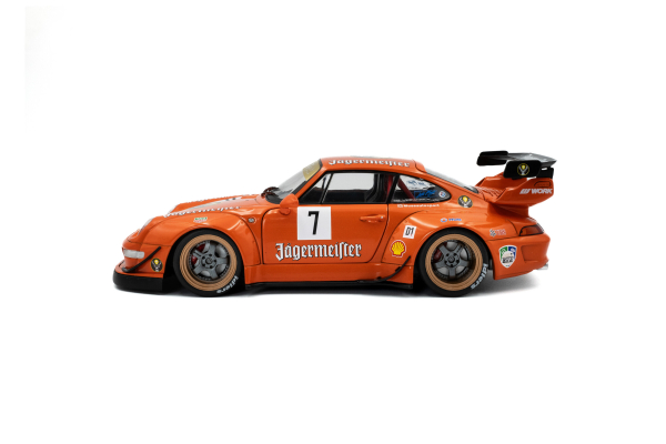 Solido 421186493 - 1:18 RWB BODYKIT JÄGERMEISTER orange