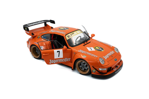 Solido 421186493 - 1:18 RWB BODYKIT JÄGERMEISTER orange